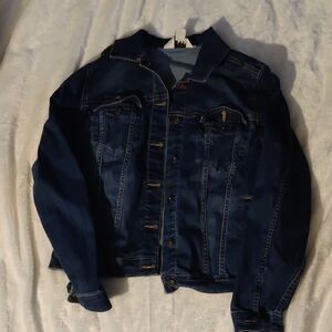 EV1 Denim Embroidered Love Jacket Size XL